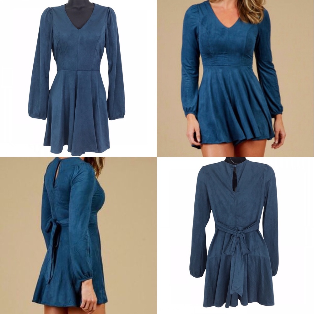 ALTAR'D STATE PAINTED SKY Faux Suede ROMPER